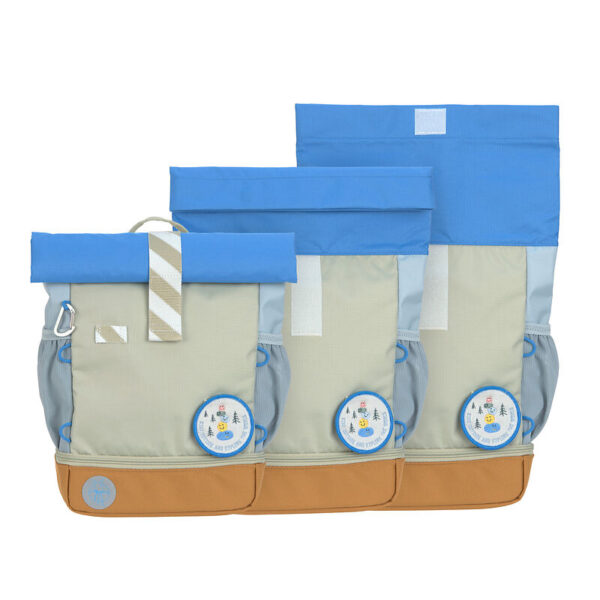 Mochila Rolltop azul de Lassig - Imagen 4