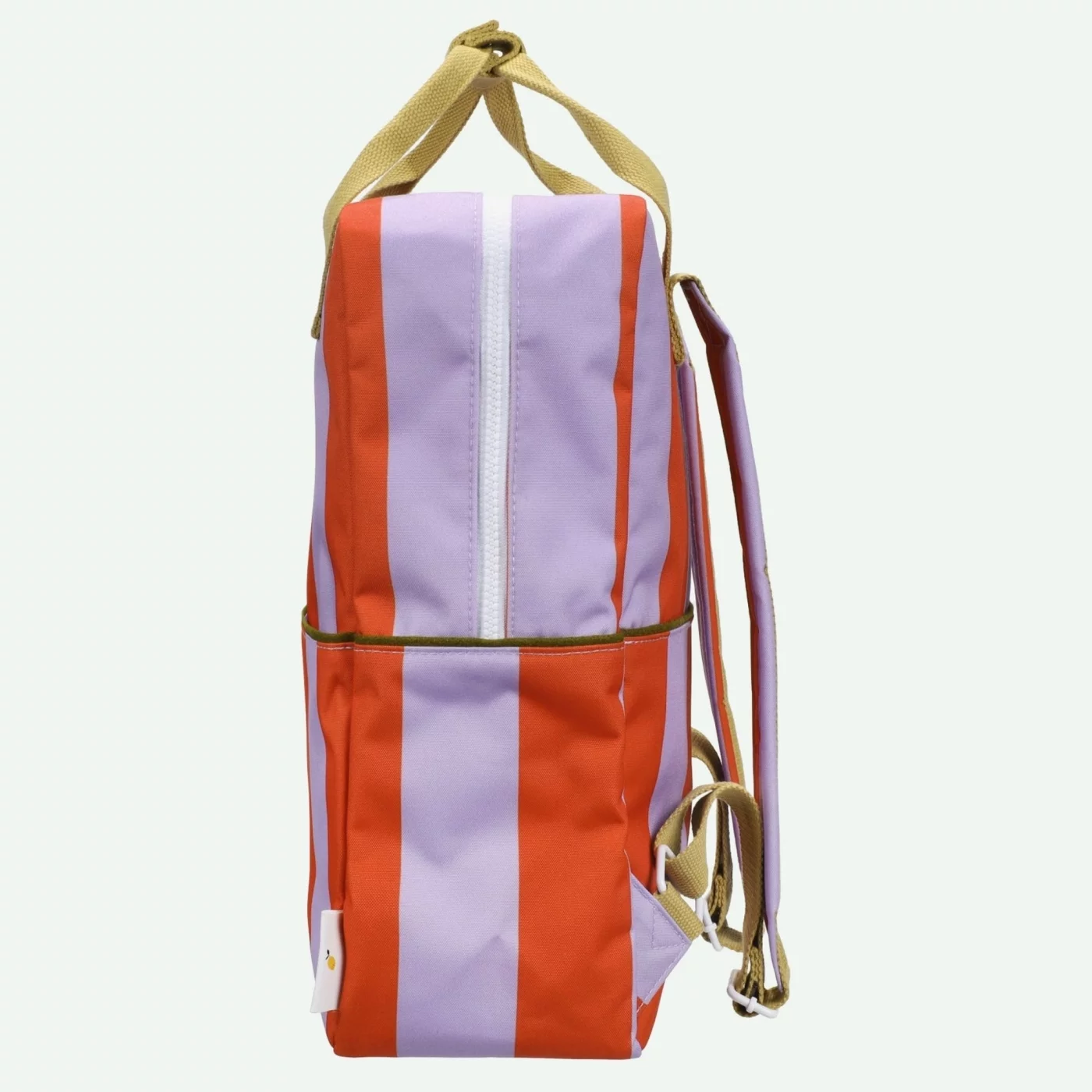 Mochila Grande Lemon Tree Stripes Campfire Orange + Dewy Lilac - Imagen 4