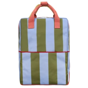 Mochila Grande Lemon Tree Stripes Tickling Grass + Cloud Blue
