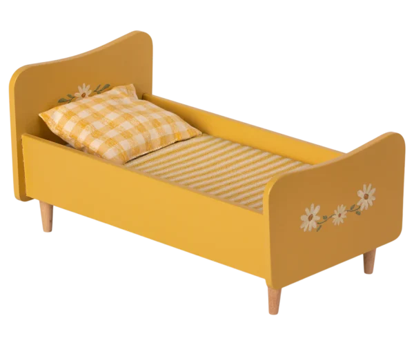 Camita de madera con gatito Amarillo - Imagen 3