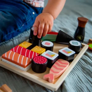Set de sushi de madera