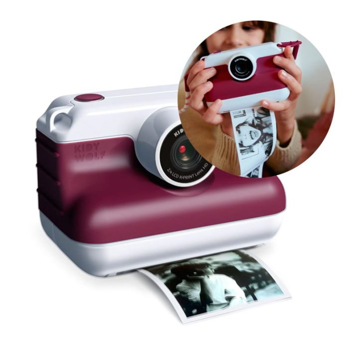 Cámara de fotos digital impresión instantánea K-Print roja - Imagen 2