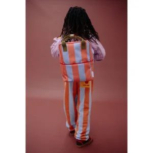 Mochila Mediana Lemon Tree Stripes Cloud Blue + Maple Whirl