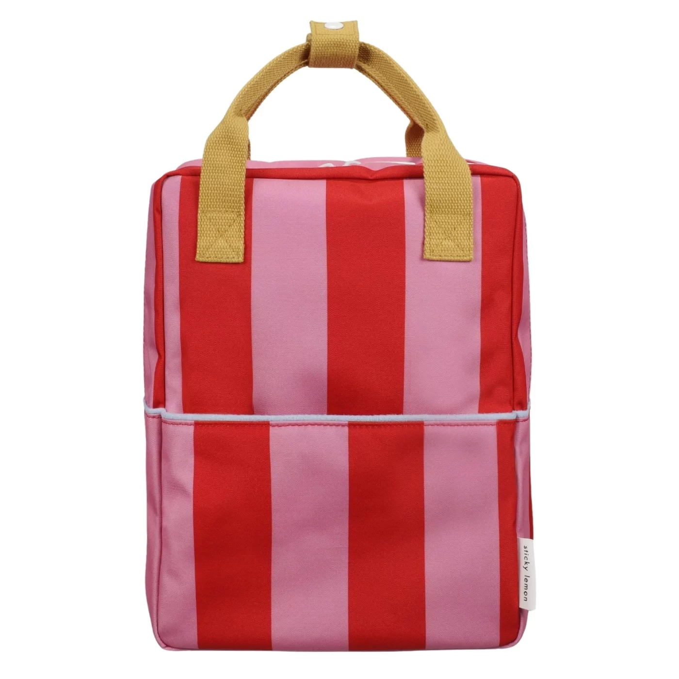 Mochila Mediana Lemon Tree Stripes Red Apple + Rosebay Pink - Imagen 2