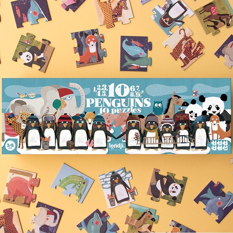 Puzzle 10 pinguinos
